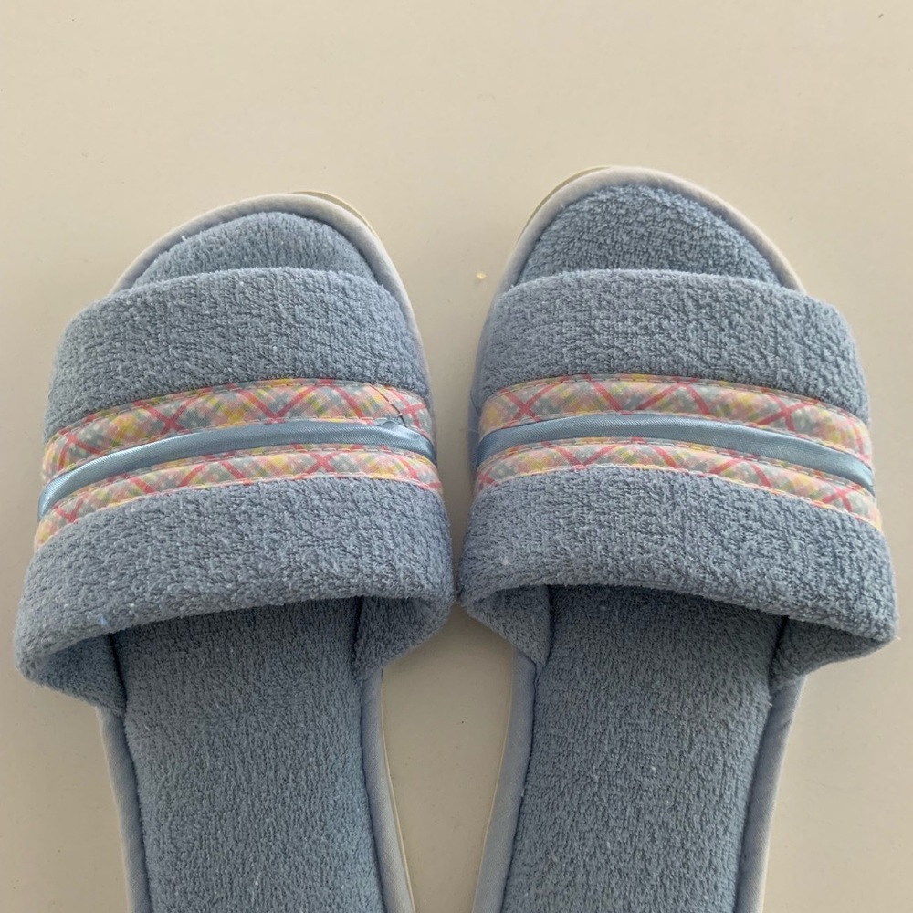 Blue slippers